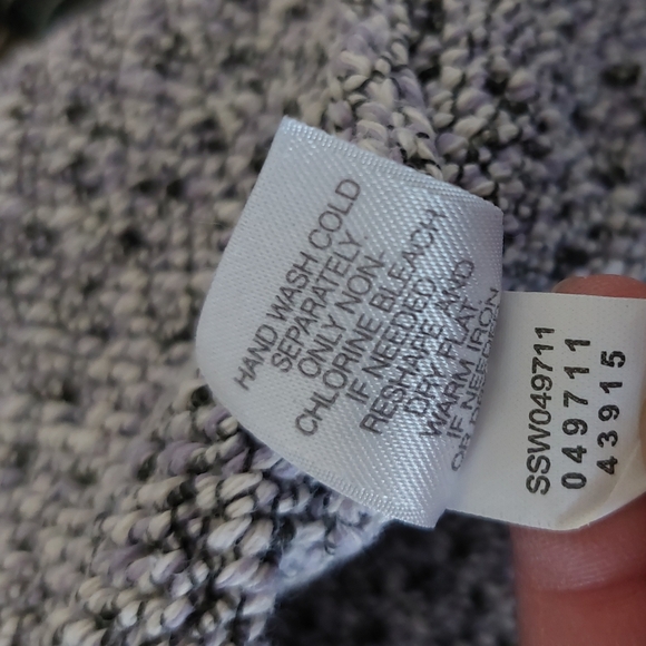 J. Jill Pure Jill Heathered Purple Kimono Sleeve Boxy Lightweight Sweater Top - Picture 15 of 15